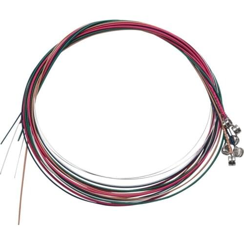 Set Rainbow Colorful Color String for Acoustic Guitar
