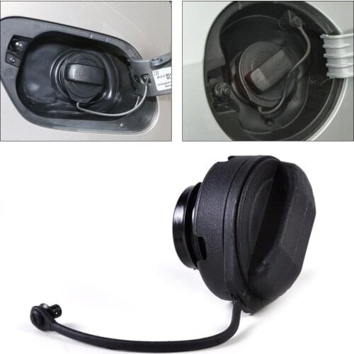 DWCX New Black Front Fuel Cap Tank Cover Petrol Diesel 1J0201550A 1H0201553B for Volkswagen Golf Jetta Bora Polo Audi A4 A6 Seat