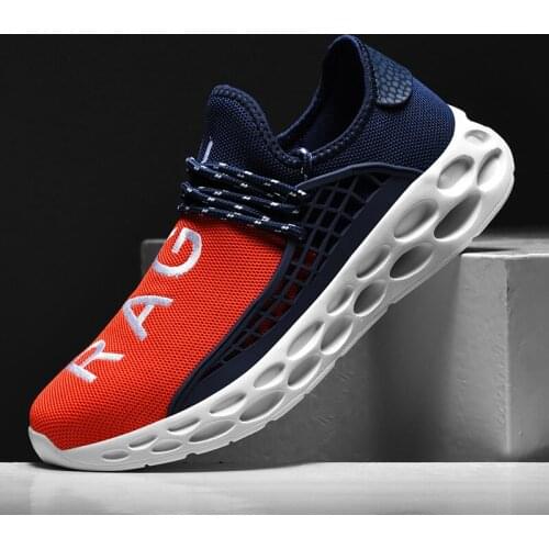 2021 New Outdoor Man Free Running for Male Jogging Walking Sports Shoes High-Quality Lace-Up Athietic Breathable Blade Sneakers