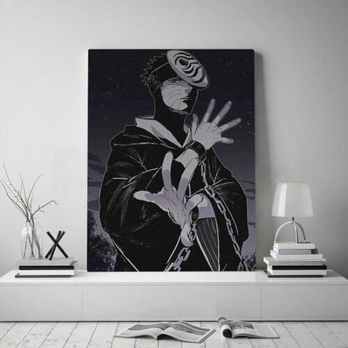 Prints Home Decoration Canvas Paintings Obito Uchiha Animation Wall Art Modern Modular Pictures For Living Room Poster Framed