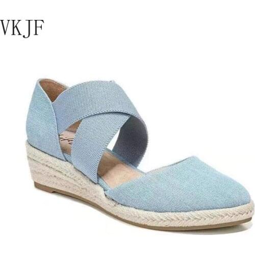 Platform Wedges Sandals Women Summer Gladiator Casual Shoes Ladies High-heeled Sandals Outdoor Beach Mujer Plus Size 36-43