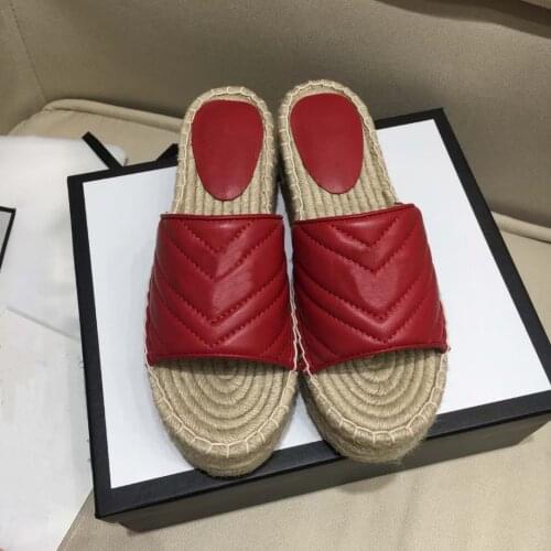 Summer Slippers Womens Outer Wear Fashion Platform Flats Shoes Sandals Sheepskin Classic Fisherman Shoes Summer Flip-Flops Mule