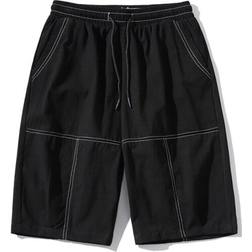 Korean Fashion Casuak Shorts Men 3 Colour Simple Minimalism Striped Daily Home Clothing for Male Joggers Extra Large Size Shorts