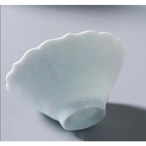 Shadow tsing kung fu tea sample tea cup of jingdezhen ceramics single cup celadon individual cup master cup tea cup logo
