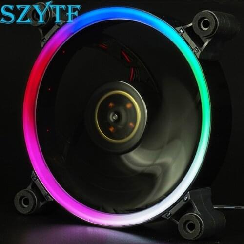 12V Chassis fan LED ultra-quiet air volume YTF-00 PC cooling fan 120 * 120 * 25mm computer fan