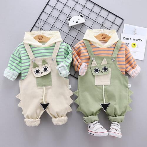 Spring Baby Boys Girl Tracksuit Kids Long Sleeve Top Hoodies T-Shirt Pants Overalls 2pcs/Set Children Clothing Infant Sport Suit