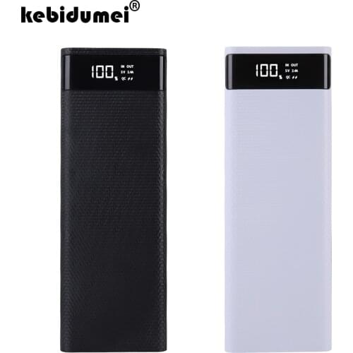 5V Dual USB 10x18650 Power Bank Case Digital Display Screen Mobile Phone Charger DIY Shell 18650 battery Holder Charging Box