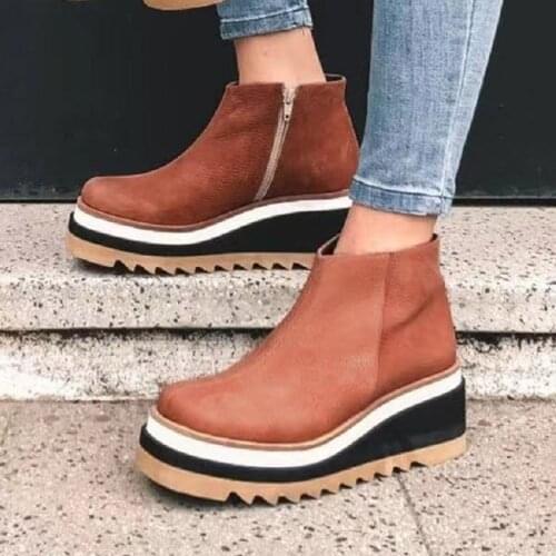 YANZIXG Women's Wedge Ankle Boots