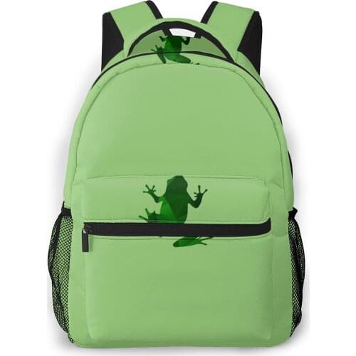 Backpack Women Shoulder Bag For Teenage Girls Green Frog Bagpack Female Ladies School Backpack