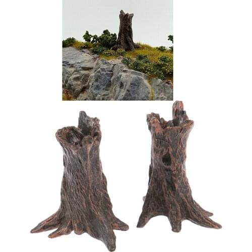 1pc Sand Table Tree Stump Landscape Miniatures Simulation DIY Figurine Decor HOT