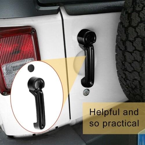 10Pcs Exterior Door Handle & Tailgate Cover Trim For JEEP Wrangler JK 07-17 Black