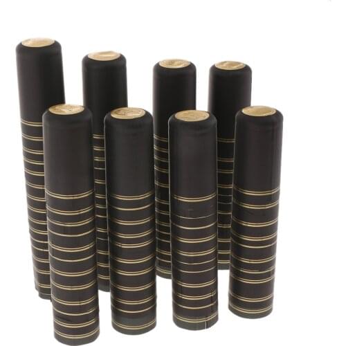 100 Pcs Shrink Capsules with Tear tab, Suitable for Wine Bottles, Satin Burgundy Finish, Shrink Bottle Sleeves for Home use