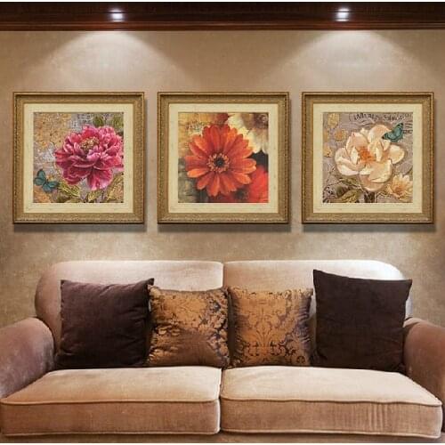 Diamond Embroidery New 100% Full Area Highlight Needlework Diy Diamond Painting Kit 3D Diamond Cross Stitch Flowers