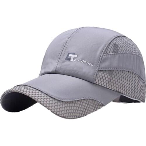 Baseball Cap Hat Men Male Sport Cap Cycling Fishing Hiking Black Golf Outdoor Sun Fashion Hip Hop Breathable