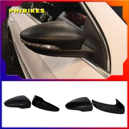 1 Pair Rearview Mirror Cover Side Wing Rear View Mirror Case Covers For VW Golf MK7 7.5 GTD R GTI MK6 6 Polo 6R Scirocco Passat