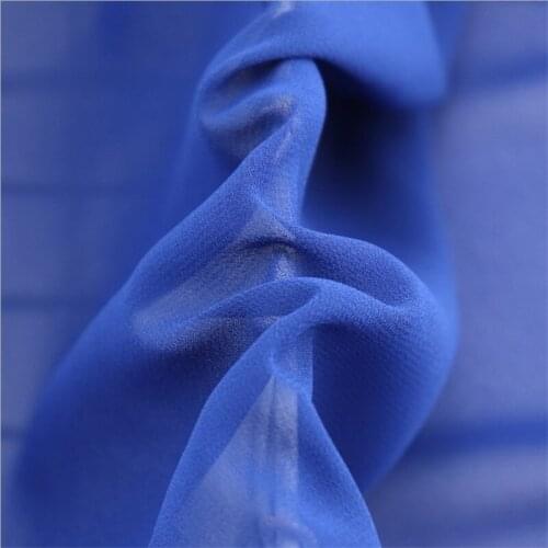 FCF1 Solid Color Pearl Chiffon Fabric Summer Dress/Turban/Pajamas/Curtain/Fashion Clothing Soft Graceful Exquisite DIY Fabric