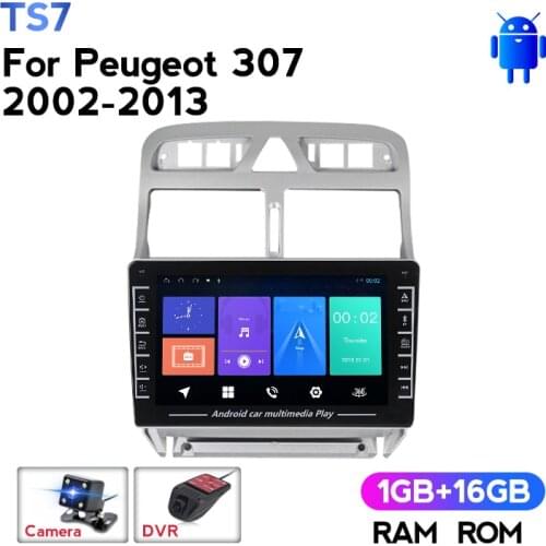 HD1280*720 Android System For PEUGEOT 307 sw 307 2002 - 2013 Car Radio Multimedia Video Player Navigation GPS WIFI No 2 din dvd