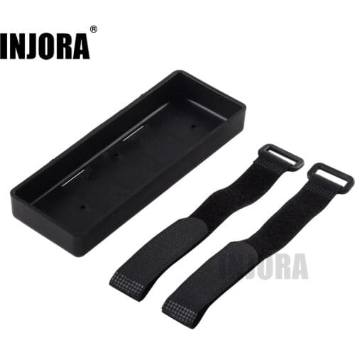 INJORA 1PCS RC Model Car Plastic Battery Box Tray for 1/10 RC Crawler Car AXIAL SCX10 D90