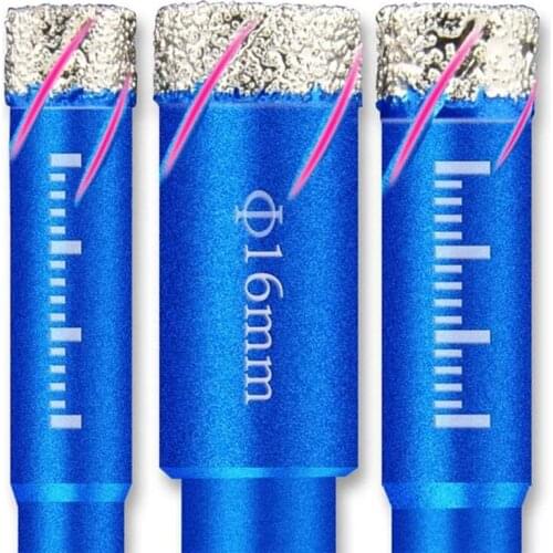 Ceramics Marble granite glass hole drill bits No need to add water 6MM 8MM 10MM 12MM 16MM Brazed emery material Easy to use