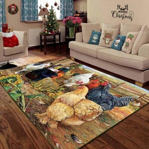 Cock Carpet Polyester Bedroom Rugs Area Rugs Shag Cock Carpets Accent Rug for Children Bedroom Home Decor Tatami Rugs