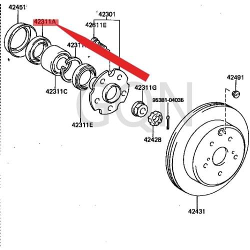 Oil seal (for rear axle axle) 1986-Toy ota SUP RAC HAS ERS OAR ER rear wheel inner oil seal shaft oil seal oil seal