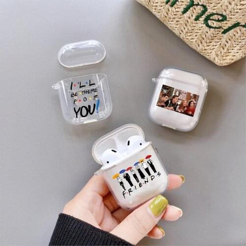 Cute Best Friends TV Show Case For Apple Charging Box Case For AirPods 2 1 Soft Transparent Protective Cover Accessories Clear