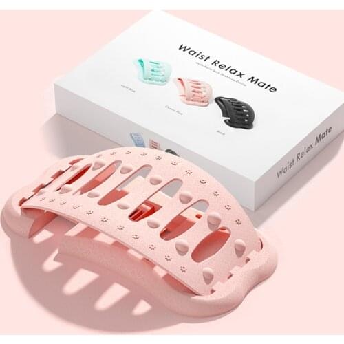 Multi-Level Back Massager Stretcher Waist Neck Stretch Fitness Lumbar Back Pain Relief Device Lower and Upper Back Stretcher
