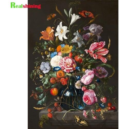 Diy 5D flower butterfly Full Diamond Painting cross stitch kits Northern Europe High Quality Animal 3D paint by diamond N1704
