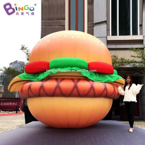 3m High Inflatable Hamburger Big Mac/Fast Food Series Balloon Decor for Open-air Arrangement