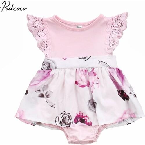 Kid Baby Girls Clothes High Quality Big Sister Short Sleeve Dress Cotton Litter Sister Short Sleeve Romper Girls Clothing