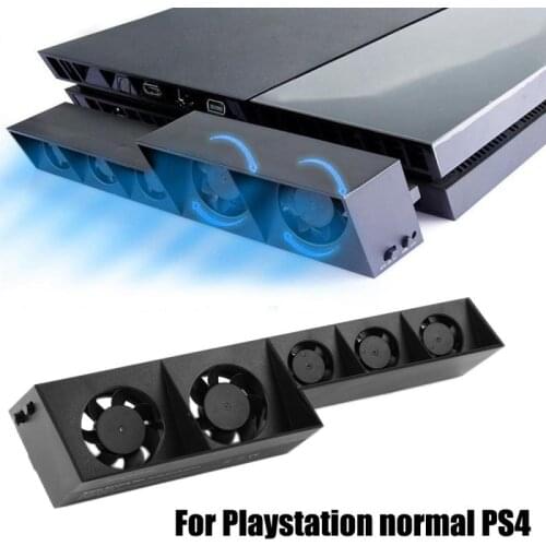 For PS4 Controller Cooling Fan 5 Fans External USB Power Super Turbo Temperature Cooler Fan For Playstation PS4 Accesorios