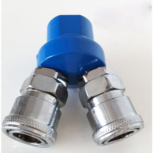 Pneumatic C Type Quick Coupling SMY Round Tee SMV Round Two Vent Pipe Quick Release Compressor Air