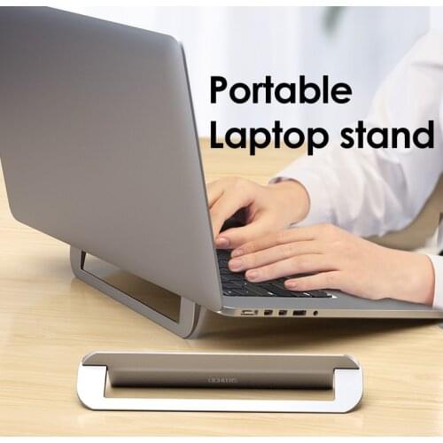 Lovebay Laptop Notebook Stand Hoder for Macbook Air Pro Laptop Folding Stand Ultra-slim Alloy Portable Holder for 12-17 inch
