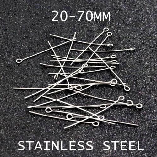 20 50 70mm Stainless Steel Heads Eye Meal Pins For Jewelry Making Diy Earring Bracelet Necklace Finding Accessories Wholesale