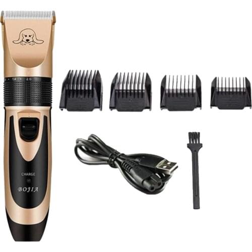Dog Hair Trimmer Shaver Low Noise Clippers Grooming Tool 1200mAh 5-gear