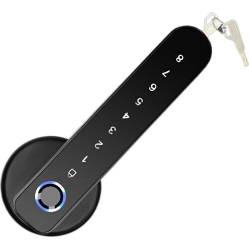 WAFU 017B Door Lock TUYA Smart Lock Password Fingerprint Door Locks Key Tuya APP Unlock For Bluetooth Simple DIY For Knob Lock
