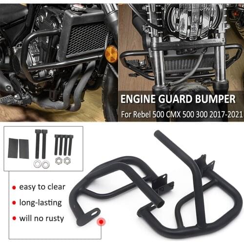 Motorcycle Engine Guard Bumper Crash Bar Body Frame Protector For Honda Rebel 500 CMX 500 300 CMX500 2017 2018 2019 2020 2021