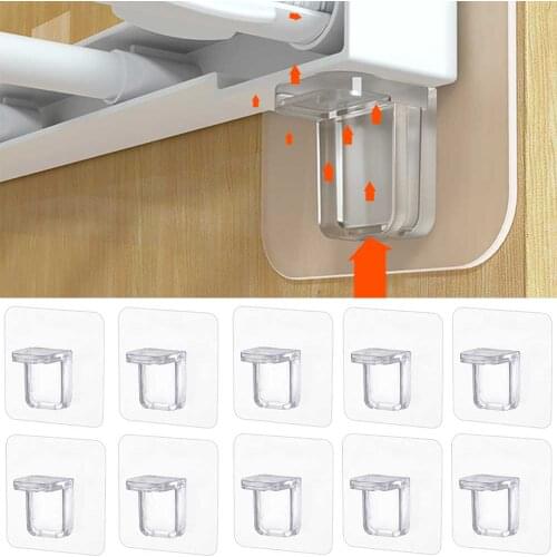 10Pcs Shelf Support Adhesive Pegs Wardrobe Divider Holders Closet Separator Shelf Sticky Hooks #W0