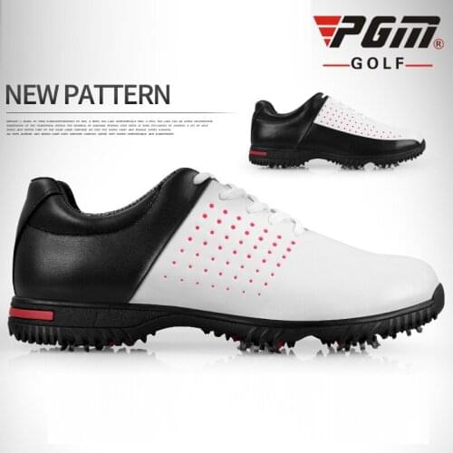 2021 PGM Golf Shoes Men Activities Nail Automatic Revolving Sneakers Waterproof Golf Shoes Spikes Anti-slip Trainers Shoes