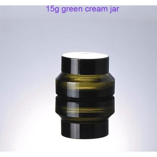 300pcs 15ml 15g Portable Glass Cosmetic Empty Cream Jars Bottles Eyeshadow Makeup Cream Lip Balm Container Pots