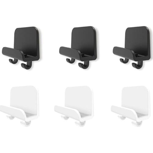 3x Adhesive Phone Tablet Holder Wall Mount Stand Hook Cradle for iPad Cellphone