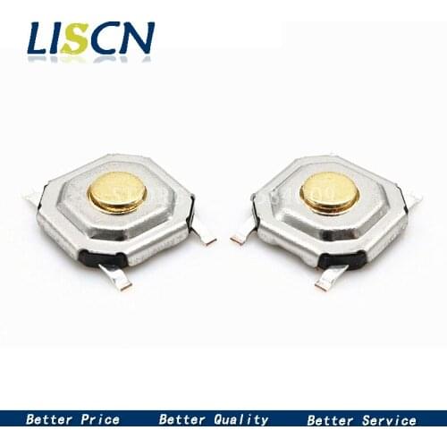 50Pcs 4x4x1.6mm SMD Tactile Tact Push Button Micro Switch 4*4*1.6mm Push Button Copper Head Keys Button 4pin