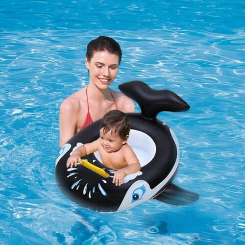 Baby Kids Float Penguin Inflatable Pool Toys Cartoon Inflatable Swimming Ring Cute Penguin Inflatable Float Summer Toys