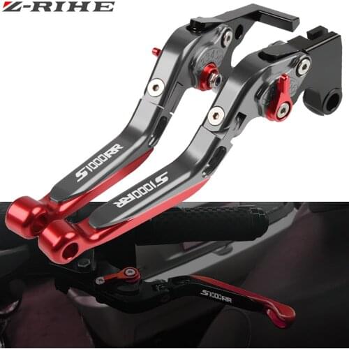 For BMW S1000RR S1000R S 1000RR S1000 RR 2015 2016 CNC Motorcycle Clutch Brake Lever Extendable Adjustable Hand Grip Handlebar
