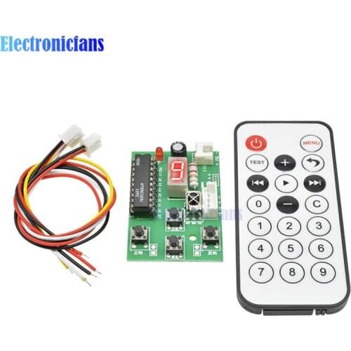 Diymore Stepper Motor Driver Control Integrated Board 2-phase 4-wire Controller Speed Adjustable with Remote DC 4V-6V