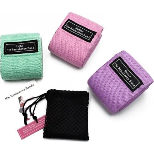 3 Levels Resistance Bands for Legs Butt Exercise Booty Hip Bands Wide Workout Loop Bands Anti Slip Circle Fitness Elastic Bands