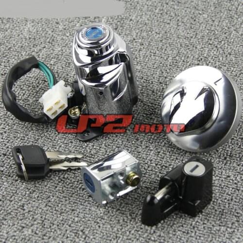 Ignition Switch Fuel Gas Cap Helmet Seat Lock Set For Honda Steed VLX 400 NV400 92 93 94 95 96 97 98 Shadow 400 Slasher 00 01 02