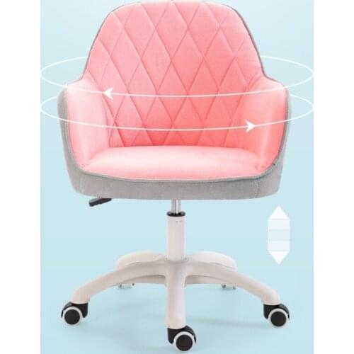 China Office computer chair home girl lovely bedroom study armchair comfortable long sitting make up seat rotatable liftable