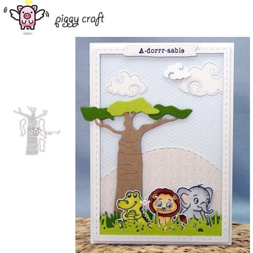 Piggy Craft metal cutting dies cut die mold Tree decoration Scrapbook paper craft knife mould blade punch stencils dies