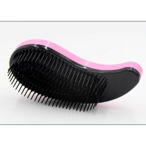 Fashion comma shape 14CM detangle hair brush massage comb child plastic hairbrush as hairdressing styling comb in salon